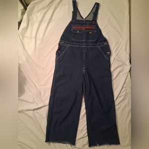Dickies Men's Dark Blue Denim Overalls